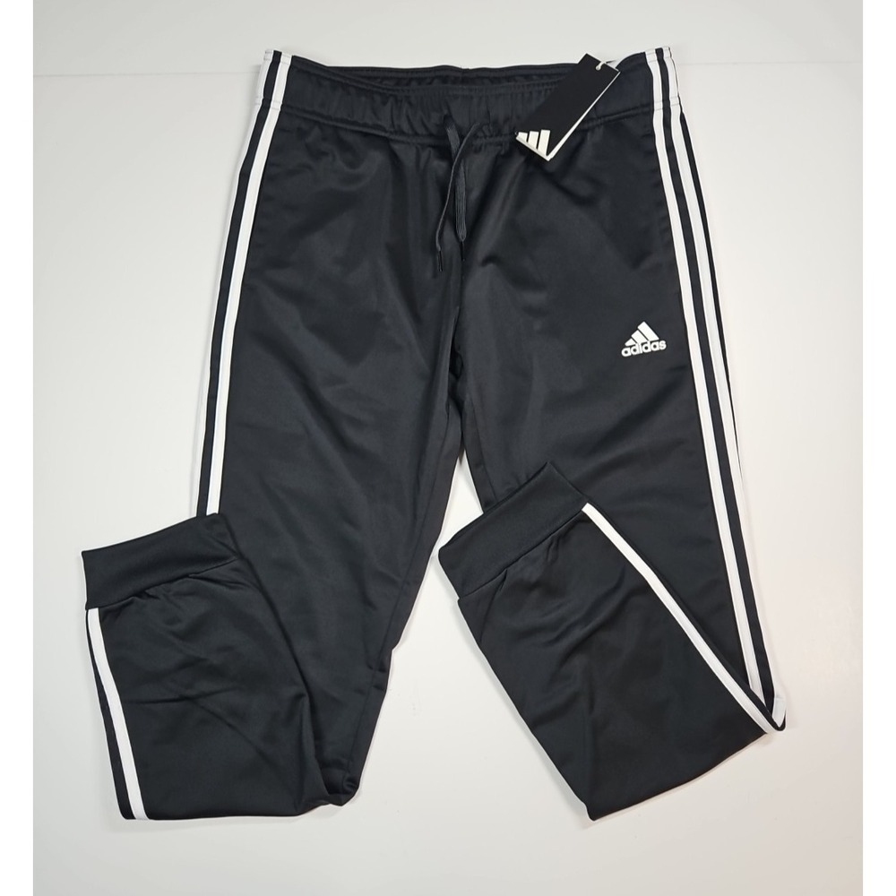 Adidas‎ Womens Black 3 Stripe Jogger Athletic Pants Size Medium NWT
